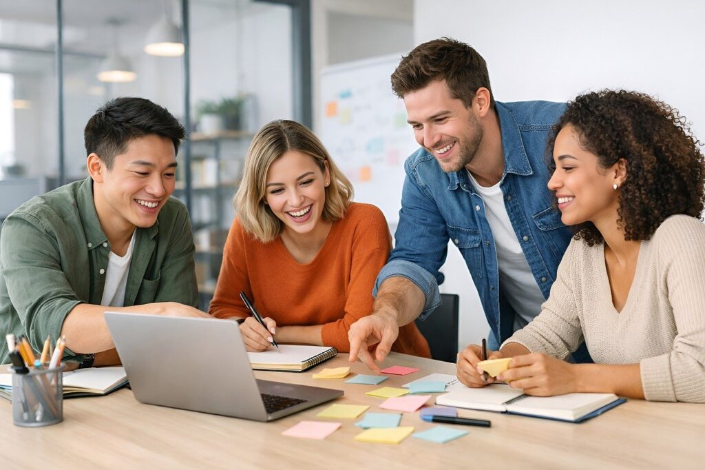 collaboration, brainstorming, teamwork, creative, modern office, meeting, communication, projects, planning, innovation, success, startup, office, motivation, professional, team, company, ideas, group of people, professional environment